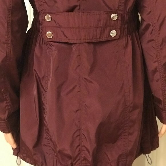 Laundry Burgendy Rain Jacket Size M - Picture 8 of 11
